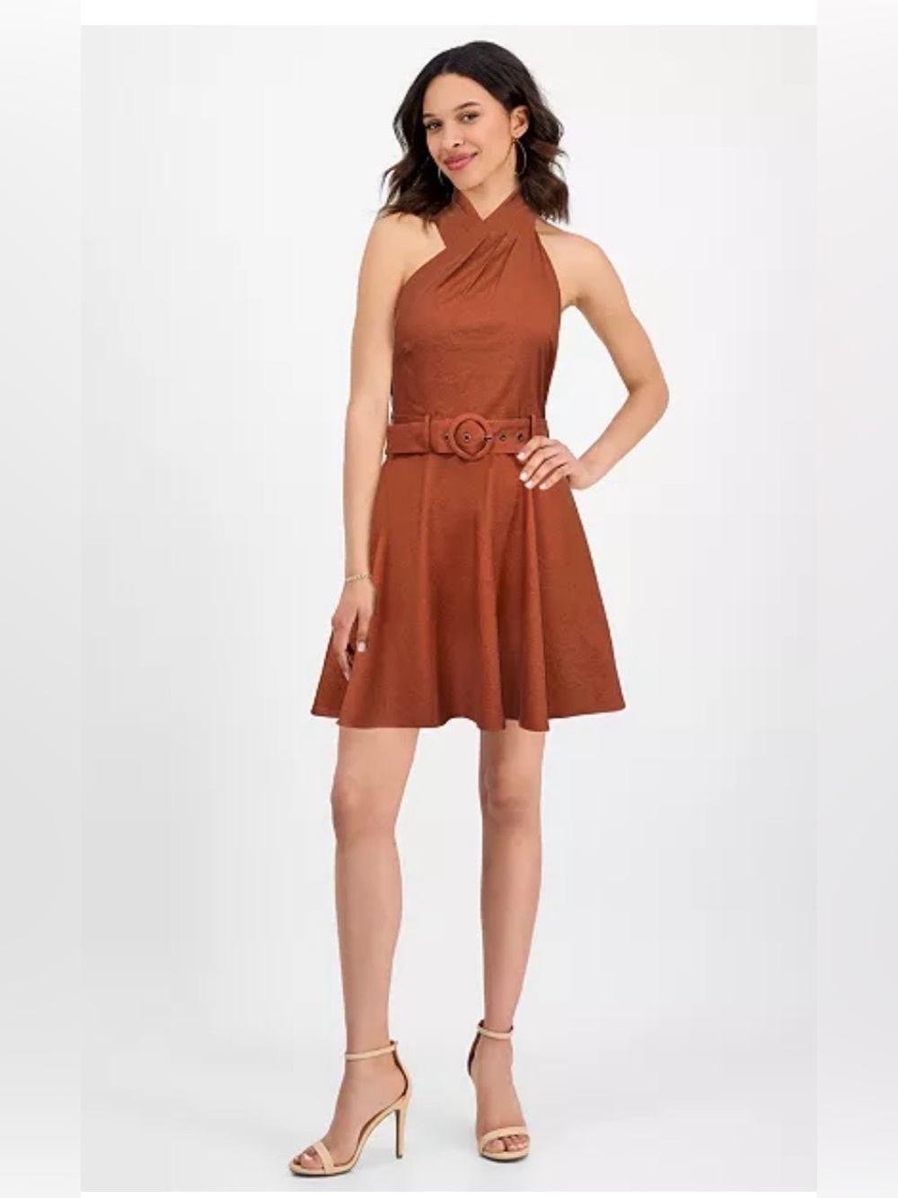 Women's Joanna Mini Belted A-Line Dress